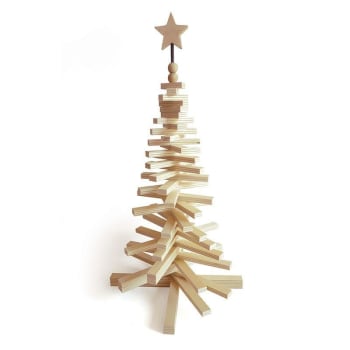 DIY - Kit fai da te - Il mio albero di Natale in doghe di legno - 46 cm