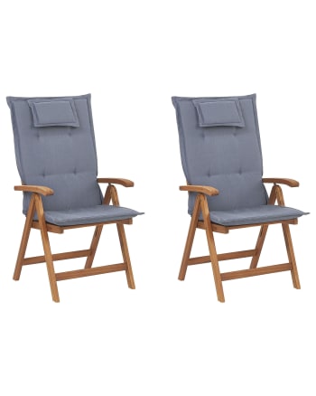 Toile De Rechange 120 X 44 Cm Rayures Bleu/blanc – Tissu Polyester Robuste Pour Chaise Longue Pliante, Fauteuil De Plage, Jardin, Bronzage