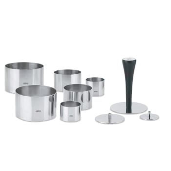 FORMIDABLE - Set Coppapasta 10 pezzi acciaio inox nero/argento
