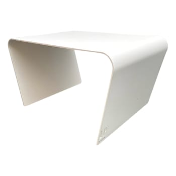 COLLECTION MOBILIER - Table basse de jardin aluminium blanc L68xl49cm H40cm