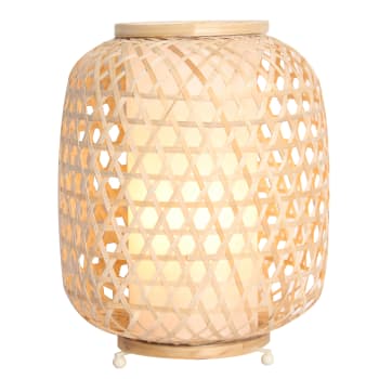 Organic - Lampe de table en bamboo naturel