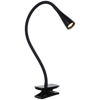 Zozy - Lampe à pince en métal noir