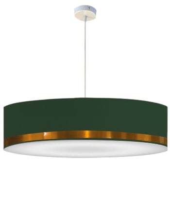 Jonc - Lámpara de techo rush verde et cobre