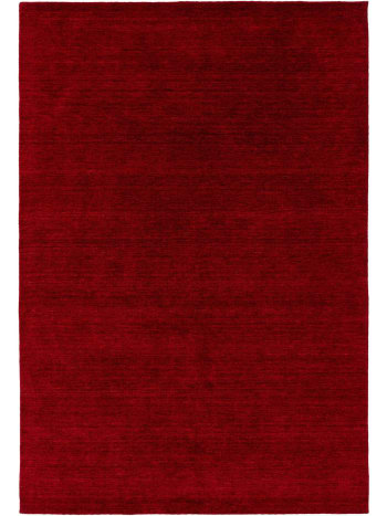 JAMAL - Tapis de laine rouge 200x300