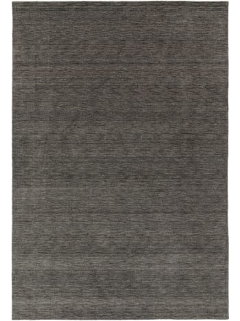 JAMAL - Alfombra de lana gris 300x400
