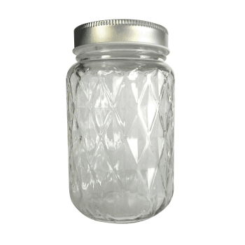 DIAMANT - Bocal mason jar avec couvercle 37,5cl