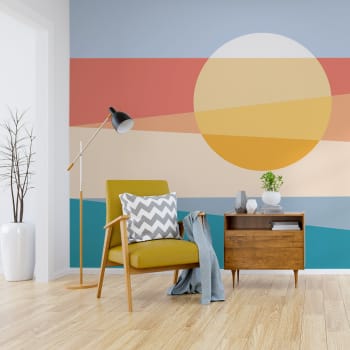 Papier peint panoramique dune 170 x 250 cm orange