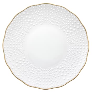 Assiette de Présentation Goutte 40cm Blanc