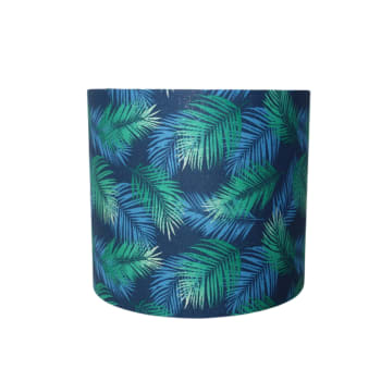 Suspension palme bleu et vert diamètre 15 cm