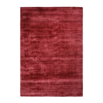 LUXOR - Tapis moderne en viscose rose rouge 120x170 cm