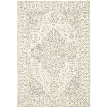 BONDI - Tapis classique à motifs en laine beige clair 120x170 cm