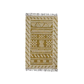 Tokat - Tapis en laine et coton safran 90x150cm