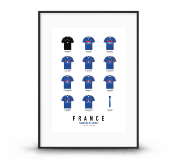 FRANCE - Affiche Football - France 1998 - 40 x 60 cm