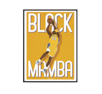BASKET - Affiche Basket - Kobe Black Mamba 30 x 40 cm