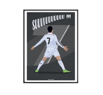 FOOT - Affiche Football - CR7 Suuuu - 30 x 40 cm