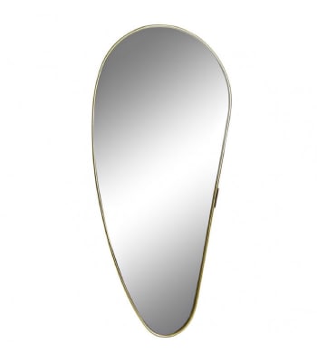 GOUTTE - Miroir goutte en métal doré H40cm