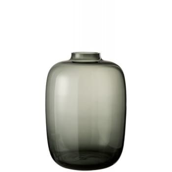 CLEO - Vase verre gris H45cm