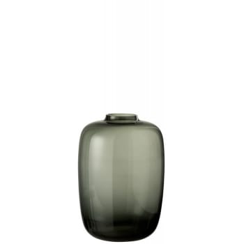 CLEO - Vase verre gris H35cm