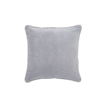 OURLET - Coussin coton blanc/gris 45x45