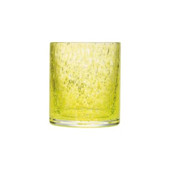 Lot de 6 gobelets, craft - Verre à eau  en verre jaune - lot de 6