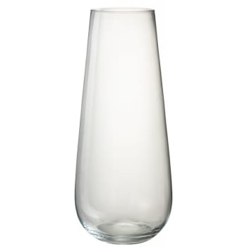 LYNA - Vase verre transparent H60cm