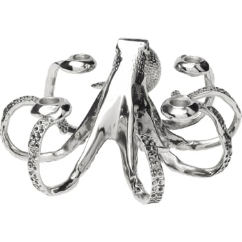 Octopus - Chandelier pieuvre 4 branches en aluminium