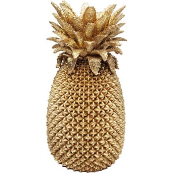 Art - Vase ananas en polyrésine dorée H50