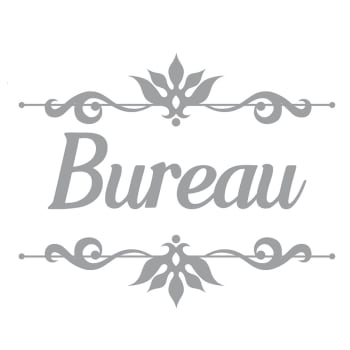 BUREAU - Sticker décoratif de porte bureau L18,5cm