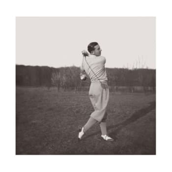 SPORT - Photo ancienne noir et blanc golf n°67 alu 30x30cm