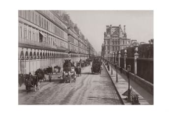 VILLES - Photo ancienne noir et blanc Paris n°14 alu 40x60cm