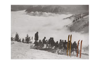 KELEPOQ COULEUR - Photo ancienne couleur montagne n°88 cadre noir 70x105cm