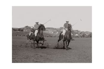 EQUITATION - Photo ancienne noir et blanc cheval n°13 cadre noir 40x60cm