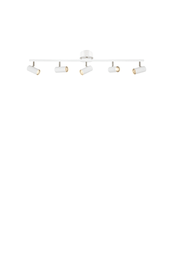 Plafonnier Cleo, 50 cm, IP54, blanc, métal, E27
