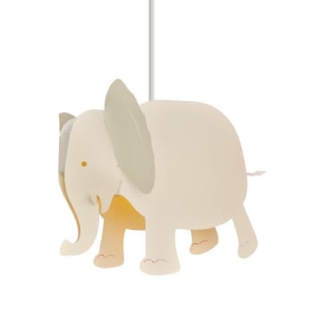 Lámpara de techo infantil elefante beige 40 cm