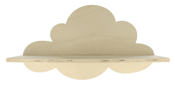 NUAGE - Étagère en bois enfant nuage L39cm