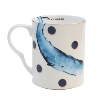 BALEINE - Mug en porcelaine baleine 28cl