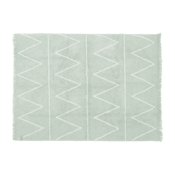 Z - Tapis coton motif Z vert 120x160