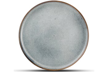 DUNA - Assiette plate bleu  Ø 21cm - Lot de 4
