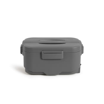 MEN396G - Lunch box électrique en acier inoxydable gris