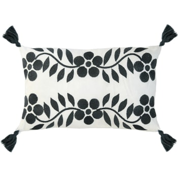 Matisse - Housse de coussin coton  50x30 noir