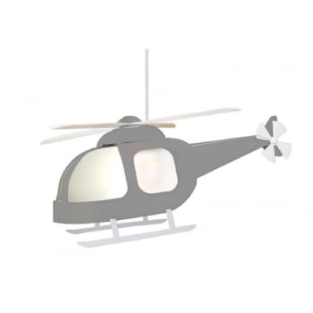 Lámpara de techo infantil Helicóptero Gris 53 cm