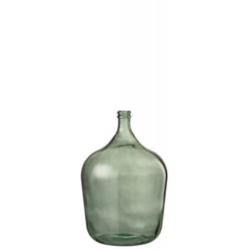 CARAFE - Vase verre vert H56cm