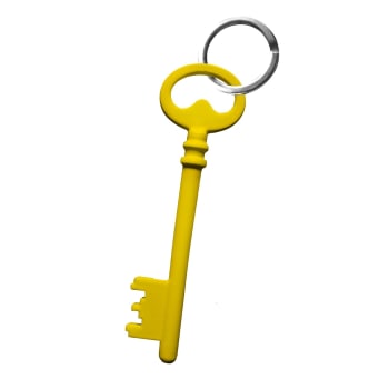 OLDKY - Porte clefs en acier jaune