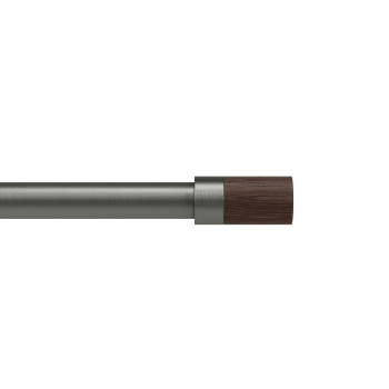 Blok - Gardinenstange D25mm ausziehbar Titan von 182 bis 365cm