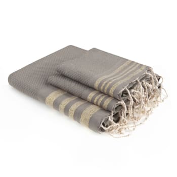 Lot De 3 Serviettes En Microfibre - Grande 160x80 Cm + 2 Petites 80x40 Cm - Séchage Rapide, Idéal Pour Sport, Plage Et Voyage - 3