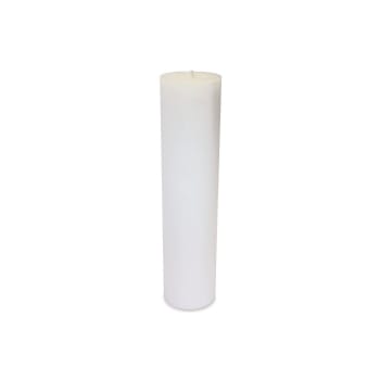 Bougie d'extérieur blanc imperméable H12.7 cm