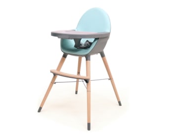 Trona convertible silla 4en1 de aprendizaje para niños, madera, verde