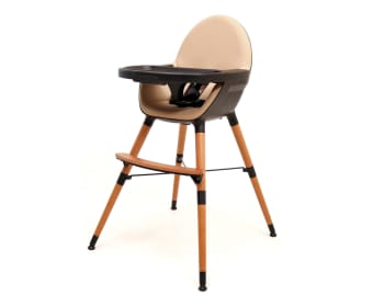Trona convertible en silla 4en1 de aprendizaje, de madera, amarillo