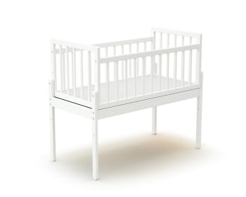 Culla co-sleeping in legno Bianco 40 x 80 cm