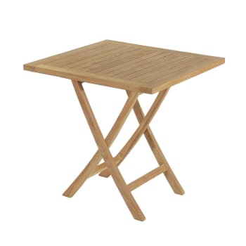 Gap - Table pliante carrée en teck massif  75 cm